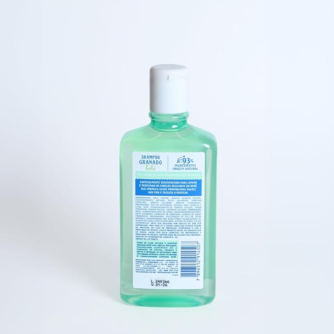 Granado Linha Bebe Shampoo Bebe Erva Doce 250 Ml Baby Collection - Fennel Baby Shampoo 8.45 Fl Oz