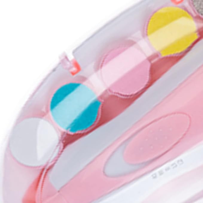 Electric Nail Clipper, 6 in 1 Electronic Baby Nail Clipper File Safe Grinding Heads Nail Trimmer Set for Newborn Manicure (B)