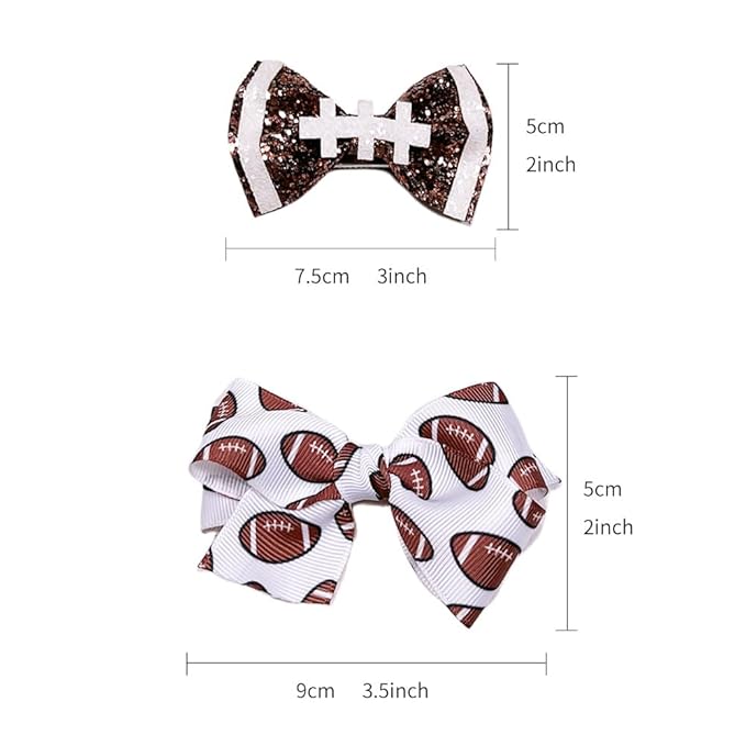 Baby Girl's Turban Headband with Football Bows and Hair Band BBG19 (B1)