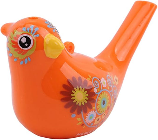 1Pcs Coloured Drawing Water Bird Whistle Bathtime Musical Toy for Kids Early Learning Educational Children Gift Toy Musical Instrument