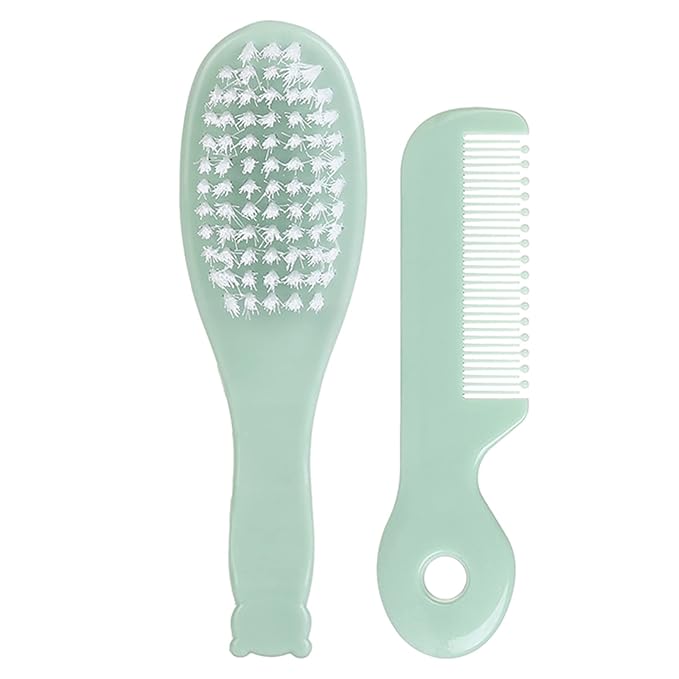 Newborn Caps Brush Soft Hair Brush Hair Comb Set Travel Hair Comb For Baby Toddler Bathing Head Massage