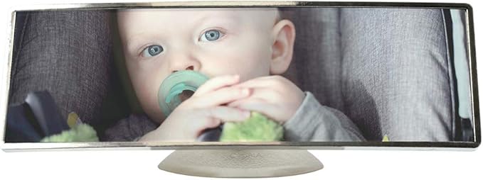 T-Rex Baby Car Mirror for Baby Car Seat View (5.5"x2.5" Rectangular)