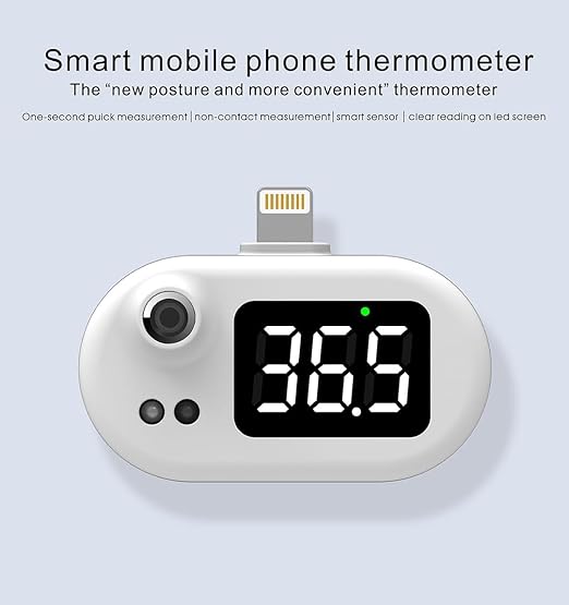Medical Forehead Thermometer, Thermometer for Adults and Kids with LED Display Fever Alarm, Contactless Travel. (White) 11