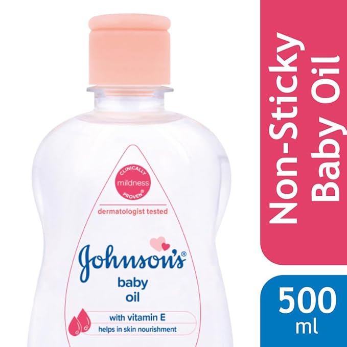 Johnson's Baby Oil with Vitamin E (500Ml)