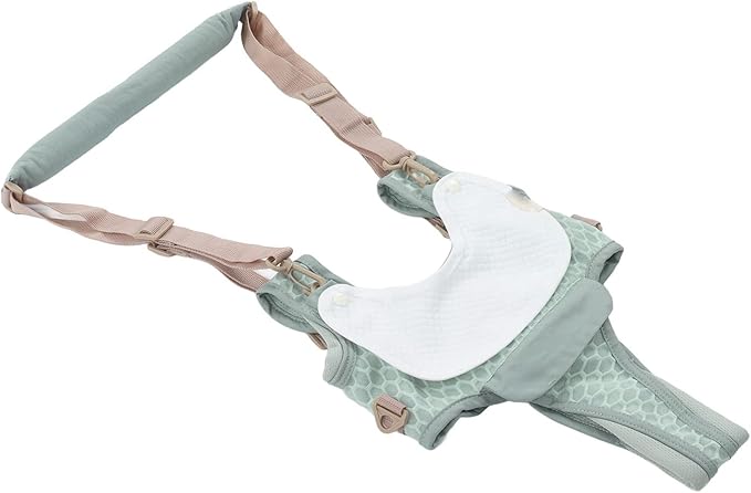 Baby Walking Harnesses, Lightweight Adjustable Detachable Crotch Pad Handheld Toddler Walk Assistant Belt Adjustable Standing Up and Walking Learning Helper for 8‑24M(Mint Blue-Profile Mesh)