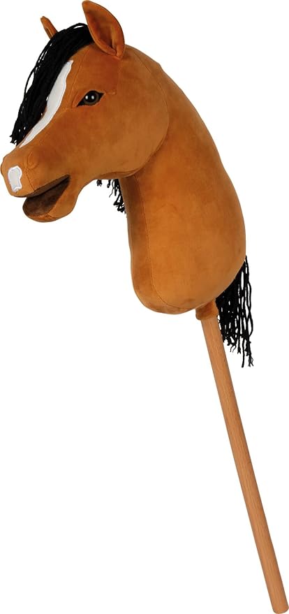 small foot Hobby Horse brown ‘Melodie’, removable stick & mane, incl. halter, bridle & lead, for ages 3+ years, 12715