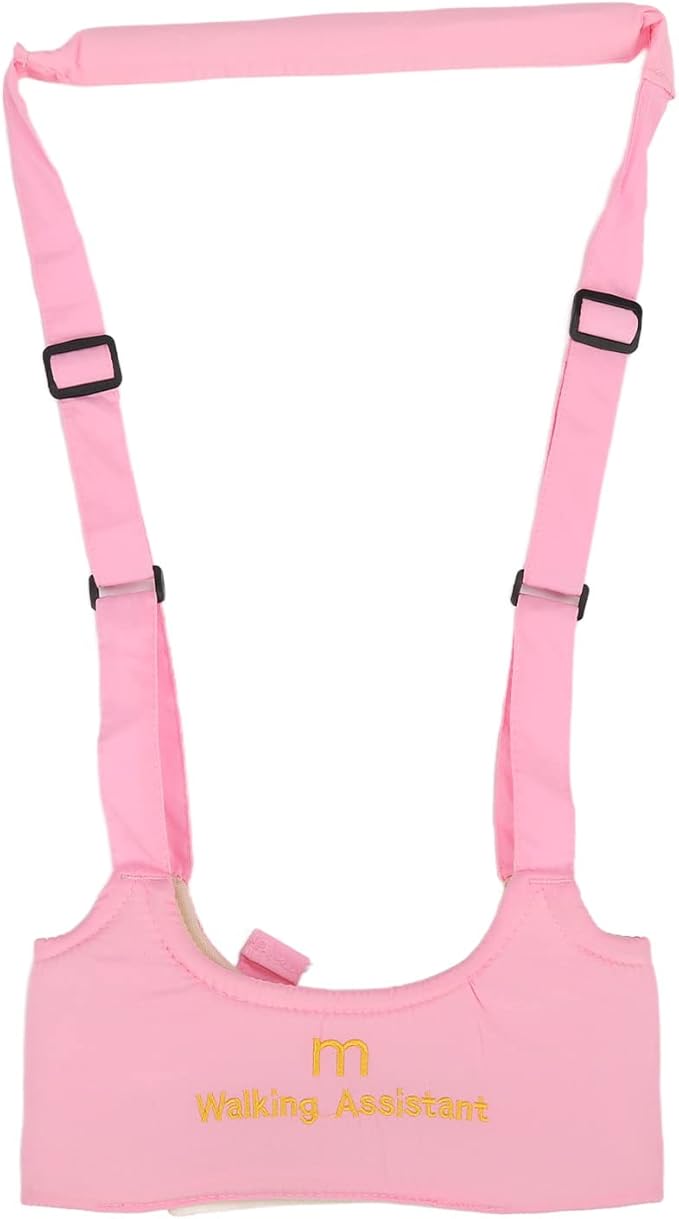 Baby Walker Sling, Prevent Getting Lost Baby Walking Harness Absorbent for Kids (Pink)