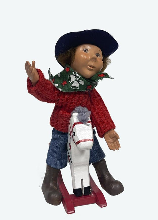 Byers' Choice Toddler w/Rocking Horse Caroler 1833 from The Toddlers Collection (New 2024)
