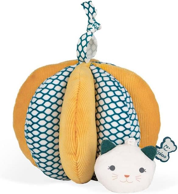 Kaloo - Stimuli - My First Gripping Ball with Vibrating Function - Washable Fabric - 0 Months + - K971601