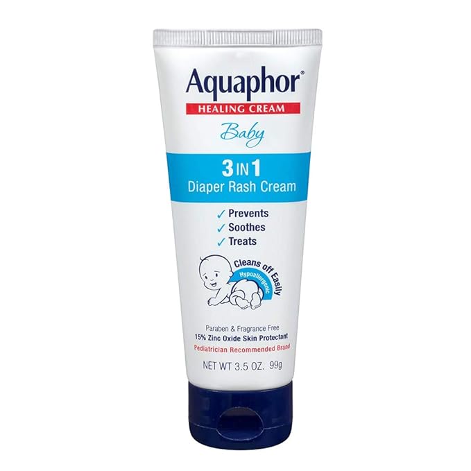 Aquaphor Baby Healing Cream 3-In-1 Diaper Rash 3.5 Ounce (Pack of 6)