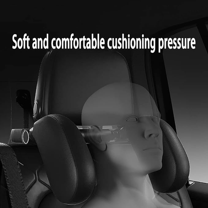 Car Headrest Pillow,Memory Foam Car Neck Head Pillow Adjustable Sleeping Pillow Neck Head Rest Cushion Head Resting Neck Support for Travel Sleeping