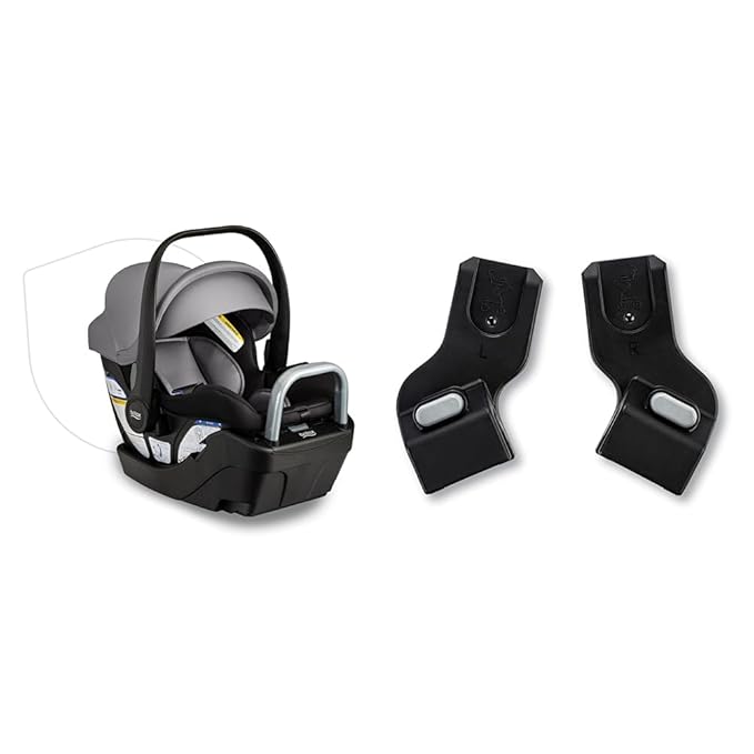 Britax Willow S Infant Car Seat with Alpine Base, ClickTight Technology, Rear Facing Car Seat & BOB Gear® Wayfinder™ Jogging Stroller Infant Car Seat Adapter, Compatible with Select Britax, Nuna