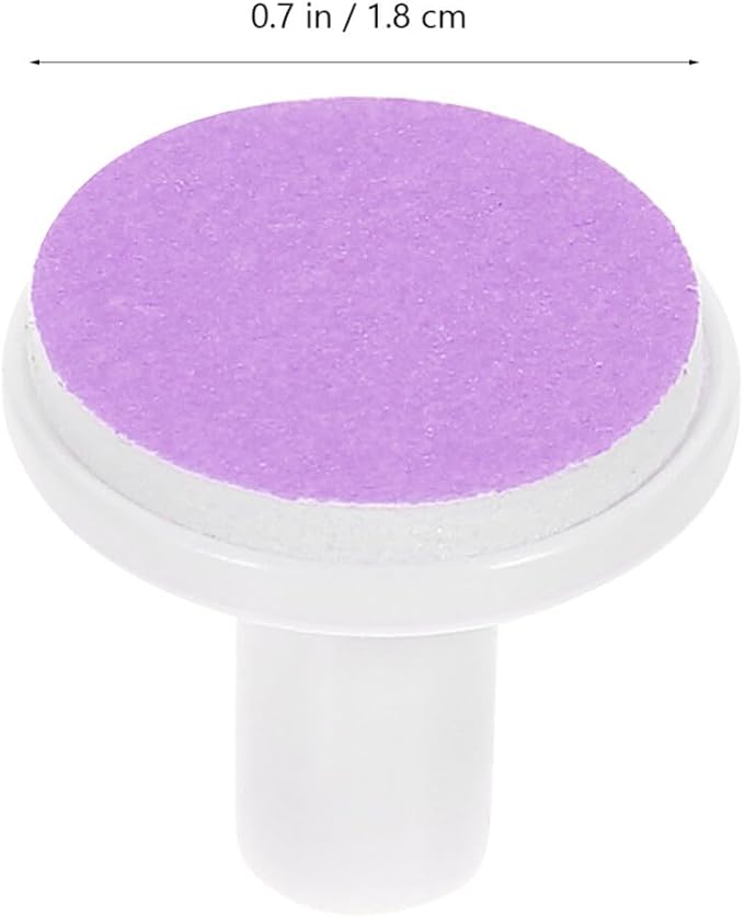 Beaupretty 12 Pcs Nail File Pads Nail Trimmers Replacement Pad Grinding Heads Polish Disc for Electric Nail Trimmer Clippers Purple
