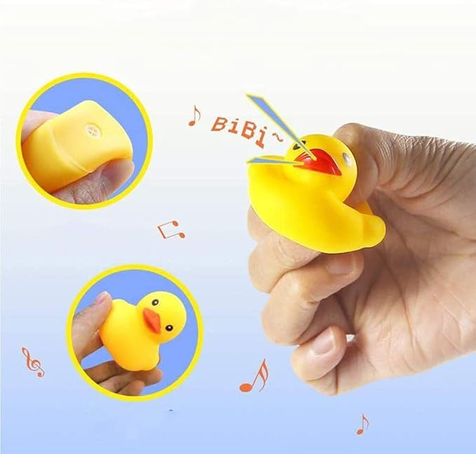 umbresen Yellow Rubber Ducks Preschool Bath Toys Bathtub Duckies Gift for Baby Shower Infants Toddlers Car Pool Float Halloween Adults Party Favors Carnival Decorations (Mini Yellow 1.8''-24pcs)