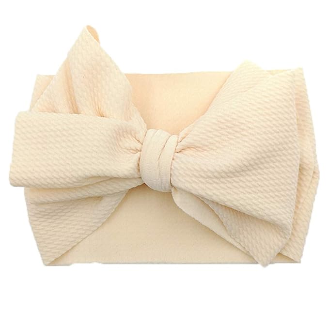 KIDOCHEESE Oversized Baby Hair Accessories: Large Bows, Elastic Hairbands, Nylon Headbands and Head Wraps for Newborns, Infants, Toddlers and Kids
