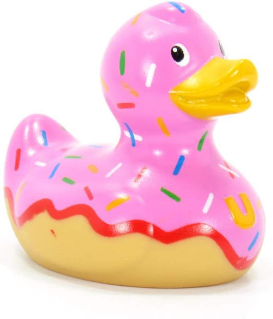 Donut (mini) Rubber Duck Bath Toy by Bud Duck | Elegant Gift Packaging Do not Worry be Happy! | Child Safe | Collectable