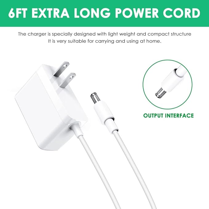 Mrgru 5V Replament Charger Power Cord for Baby Swing Compatible with Nova Baby Swing for Infants Motorized Portable Swing Power Adapter