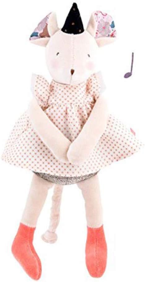 Moulin Roty "il Etait Une Fois" collection - Souris Musicale - Musical Polka Dot Mouse Doll, 10.5"