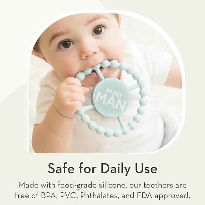 Bella Tunno Happy Teether for Girls - Soft & Easy Grip Teething Ring Perfect for Babies and Teething Toys to Help Soothe Gums, Non-Toxic, BPA Free Silicone Teether, All Hail The Queen