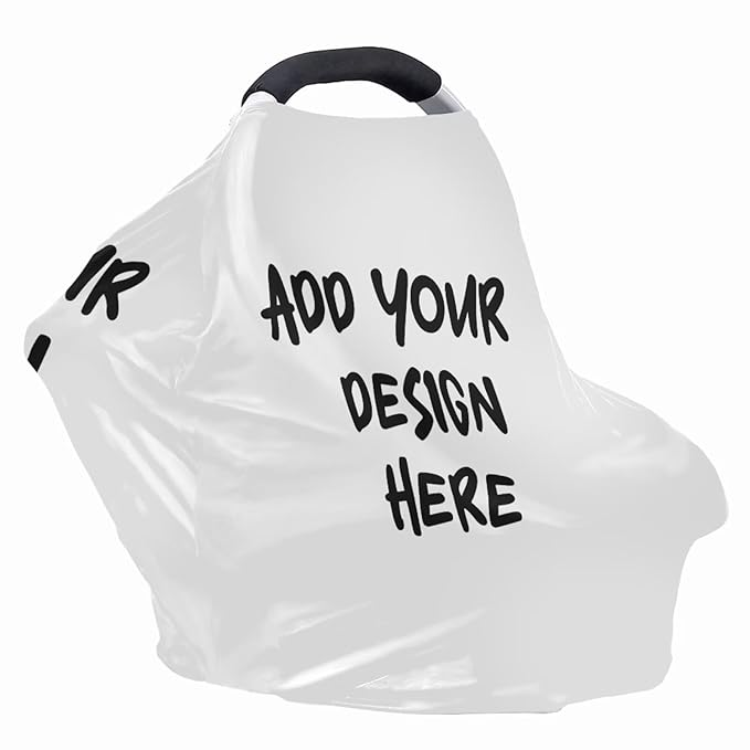 GIFTPUZZ Custom Nursing Cover for Breastfeeding Car Seat Covers for Babies Blocks Sunlight Ultra-Soft Car Seat Canopy Breathable Multipurpose Design Light Blanket Stroller Cover