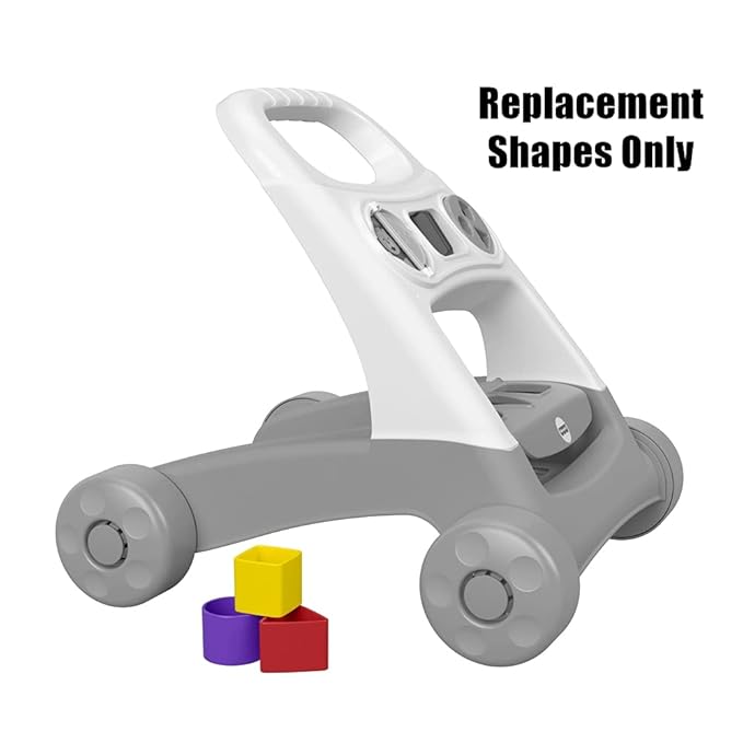 Replacement Parts for Fisher-Price Busy Activity Walker - FYK65~1 Yellow Square, 1 Red Triangle and 1 Purple Circle