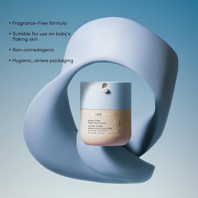 Evereden Protecting Baby Face Cream Series - No.1 Gel, No.2 Silk and No.3 Rich - Nourishing, Fragrance-Free Moisturizers for All Baby Skin Types & Climates
