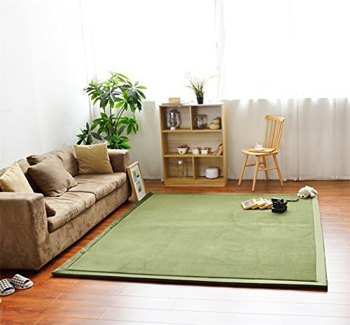Play Crawling mat for Nursery Baby, Extra Soft Activity Floor Mat for Kids Playroom Bedroom-Olive Green-200 * 220cm