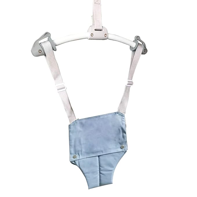 Creative Baby Door Jumper Set - Adjustable Toddler Baby Bouncer Baby Toys Baby Walker Swing (Gray)