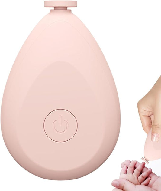 Baby Electric Nail Trimmer - Portable Battery Operated Toddler Nail Clipper, Electric Nail Clipper | Lightweight Baby Nail Clippers with 4 Grinding Heads, Newborns Nail File for Toes and Fingernails,