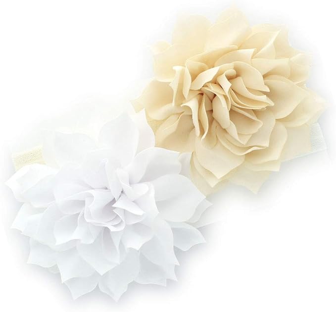 My Lello Petal Flower Headbands Baby - Girls - Toddler Stretchy Elastic Pair