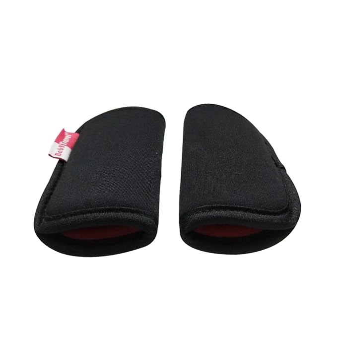 2 Piece Seat Belt Strap Covers for Stroller Shoulder Pad for Baby Pushchair Car Seat (Balck)