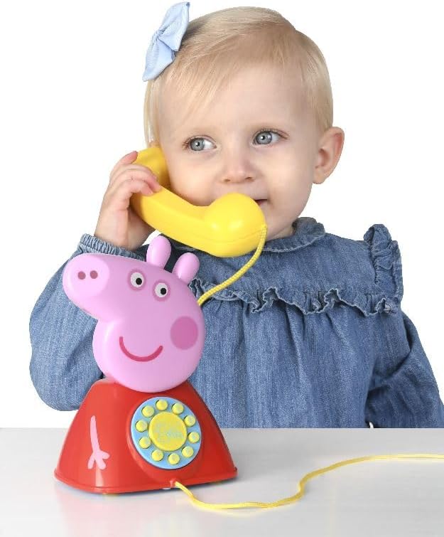 Peppa Pig Peppa’s Telephone – Kids Interactive Toy Phone with Musical Buttons & Character Sounds for Toddlers (18 Months+)