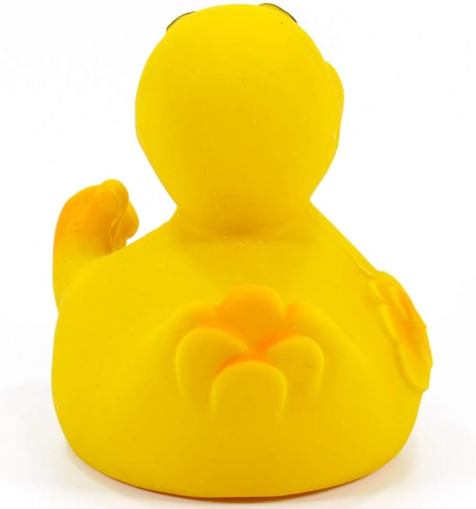 OK Thumbs Up Rubber Duck Bath Toy | All Natural, Organic, Eco Friendly, Squeaker | Imported from Barcelona, Spain