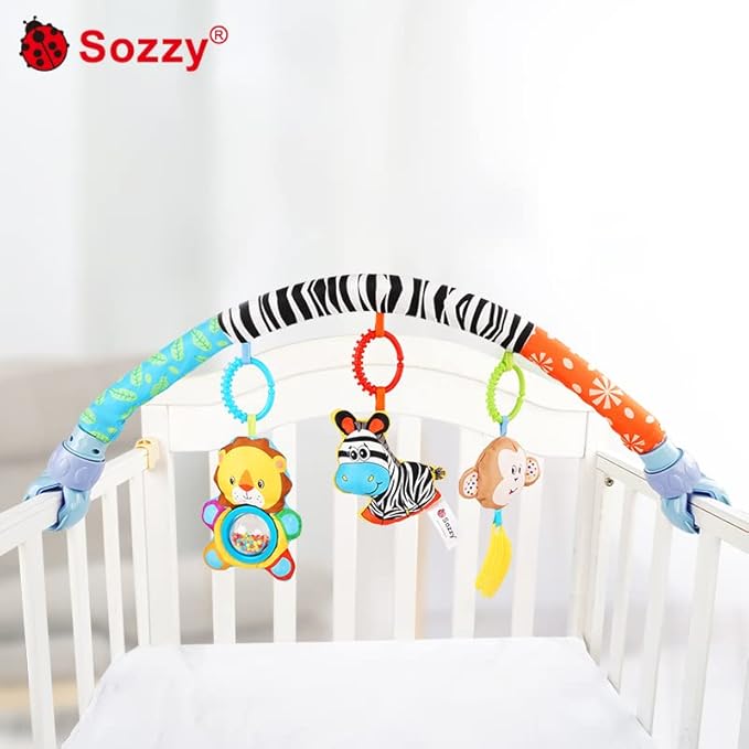 Sozzy : Newborn pram Baby Toy Hanging Arch Zebra Baby rattles Crib mobiles Baby Hanging Toy