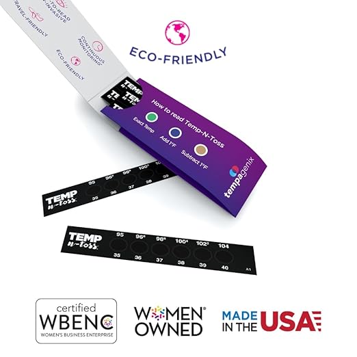 Fast Reading Disposable Forehead Thermometer Strips - Temp-N-Toss for Accurate & Hygienic Baby Temperature Measurement (12)