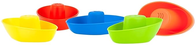 Nuby 5-Pack Stacking Bath Boats