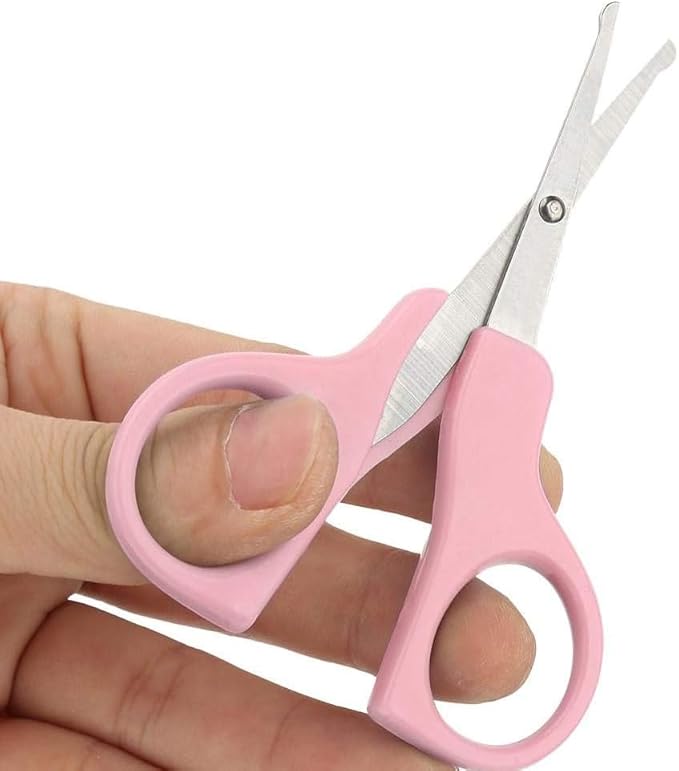 AKOAK 5 / Set Baby Nail Kit, Baby Nail Care Kit, Nail Clippers, Ear Scoop, Scissors, Tweezers, Nail Trims for Newborns, Infants, Toddlers and Children - Pink