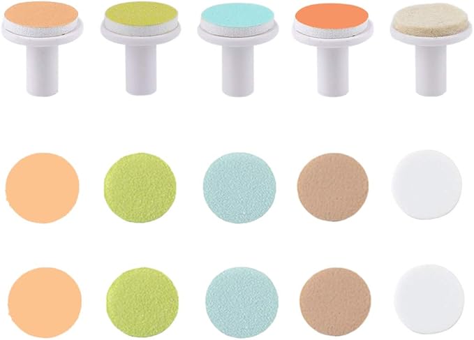 Fansidi Replacement Pads for Rchargeable Electric Baby Nail File - Electric Baby Nail Trimmer Clipper Sandpaper Pads