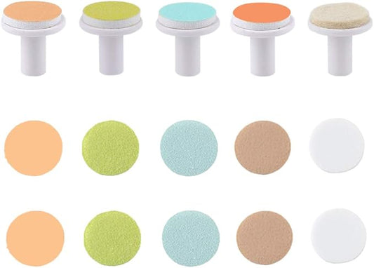 Fansidi Replacement Pads for Rchargeable Electric Baby Nail File - Electric Baby Nail Trimmer Clipper Sandpaper Pads