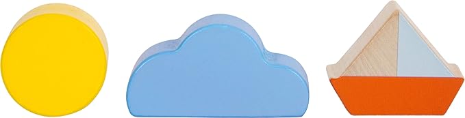 Small Foot Large Ocean Wooden Motor Skills Cube, Maritime Motor Skills Toy for Young Children from 12 Months, 12312