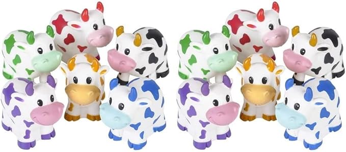 Cow Rubber Water Squirting Toys | 12 Pack