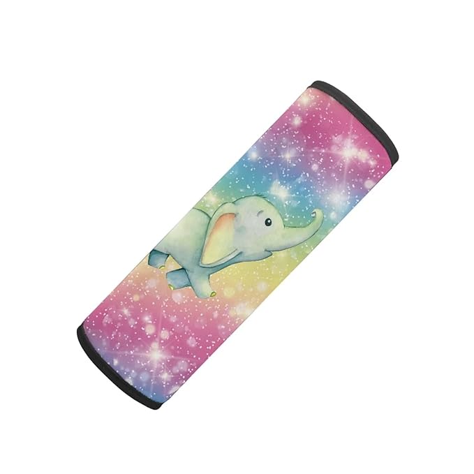AFPANQZ Cute Cartoon Elephant Car Seat Belt Covers Kids Soft Safety Seatbelt Pad Cushion Soft Durable Daiper Bag Backpack Shoulder Straps Pads Auto Seatbelt Shoulder Cushion Covers Bright