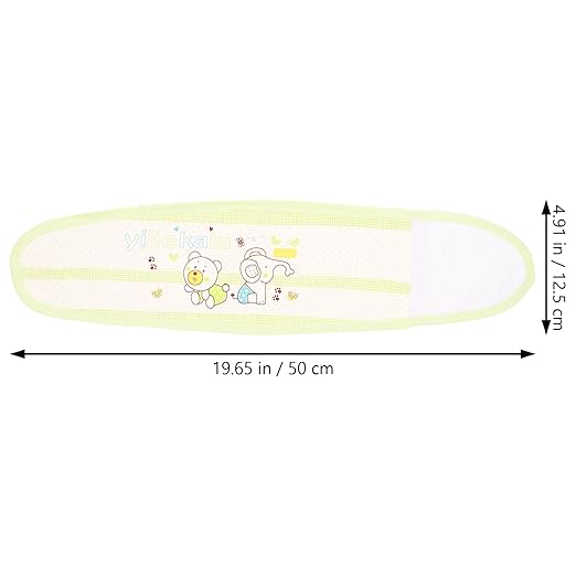 Beavorty Newborn Belly Band 4Pcs Infant Navel Belt Cotton Umbilical Cord Wrap Cartoon Soft Baby Belly Button Band for Colic Relief and Tummy Protection