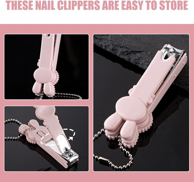 Totority Nail Clipper Cute Cartoon Design Portable Fingernail and Toenail Trimmer for Boys and Girls and Adults and Efficient Nail Clipping Tool for Travel and Home Use