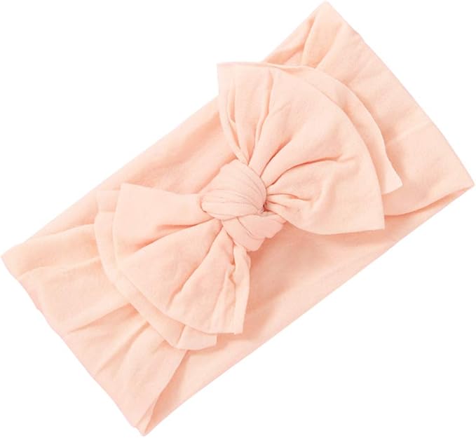 Mookiraer Baby Girls Headbands with Bows Handmade Hair Accessories Stretchy Hairbands for Newborn Infant Toddler Baby Essentials (Double Bows 12pcs)