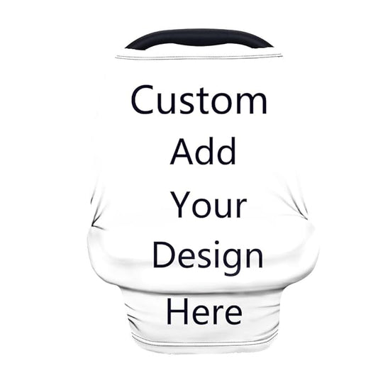 Forchrinse Custom Baby Car Seat Canopy for Boys Girls - Soft Nursing Breastfeeding Cover Stroller Cover Baby Car Seat Cover