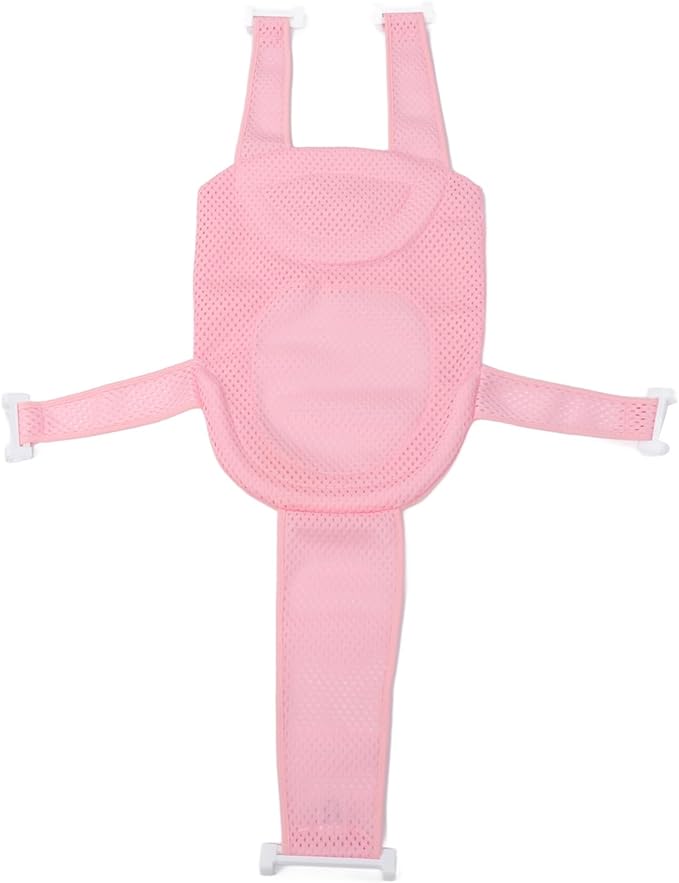 Baby Bath Seat Support Non Slip Universal Detachable Net Bathtub Sling Shower Mesh (Pi-nk)