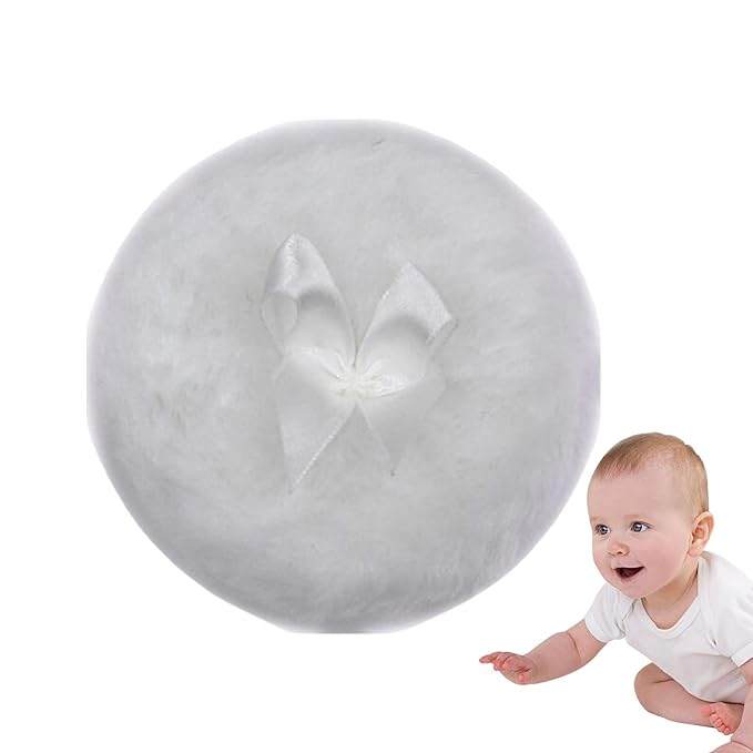 Baby Powder Puff - Soft Skin-Friendly Body Powder Applicator | Portable Round Face Body Puff, Dustproof Powder Puff, Soft Body Powder Puff, Skin-Friendly Makeup Body Powder Puff For Home And Travel