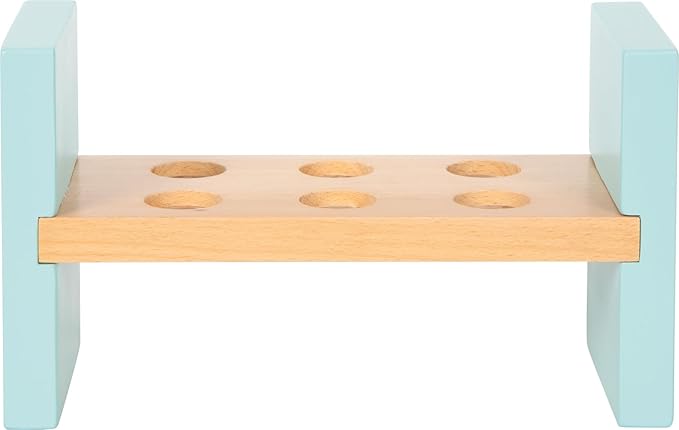 small Foot Jungle Friends 12763 Knock Bench Robust Knocking Game Made of FSC 100% Certified Wood with Jungle Motifs for Children from 12 Months