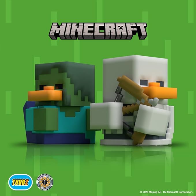 TUBBZ First Edition: Minecraft - Skeleton Cosplaying Rubber Duck Vinyl Figure